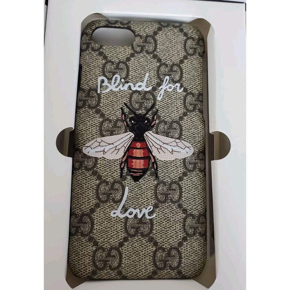 Gucci iPhone 7 Phone Case GG Blind For Love Bee